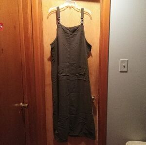 Directives Vintage dark green color Overall Dress Size XL